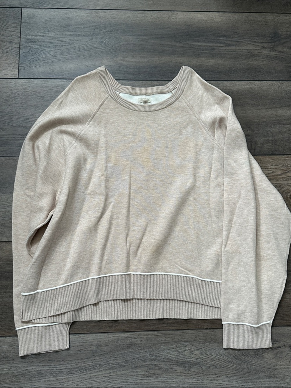 Neutral Beige Relaxed Sweater by Pilcro